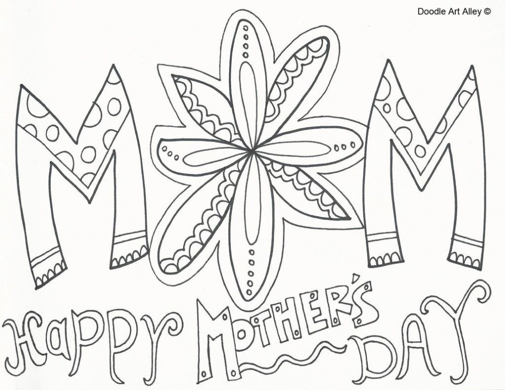 1024x791 Mothers Day Coloring Pages For Preschool