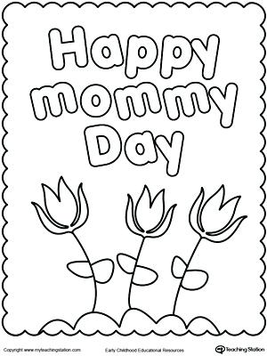 300x400 Happy Mothers Day Coloring Page Mother Day Coloring Pages For Kids