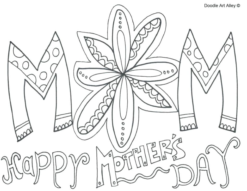 948x733 Mothers Day Coloring Book Pages Best Mother Day On Free Printable