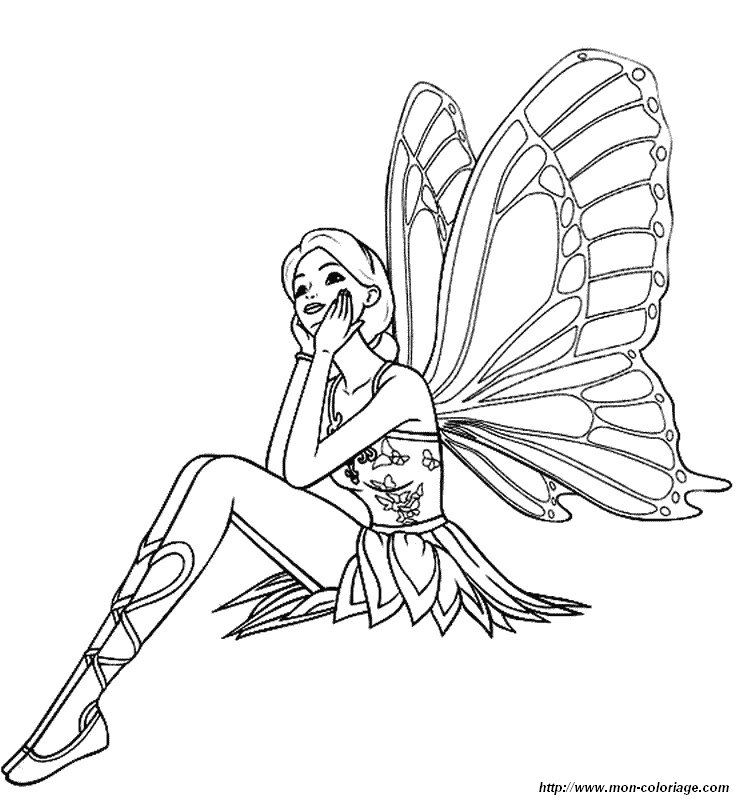 736x800 Coloring Fairy, Page Thinking Fairy Fairies To Color