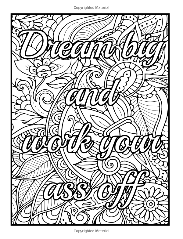 600x783 Be Fcking Awesome And Color An Adult Coloring Book
