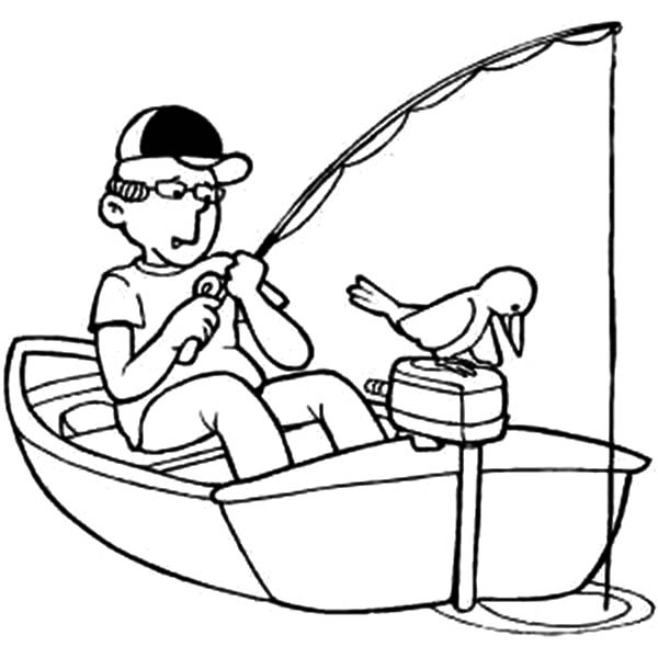 Fishing Boat Coloring Pages 600x600 Fishing Boat Coloring Pages