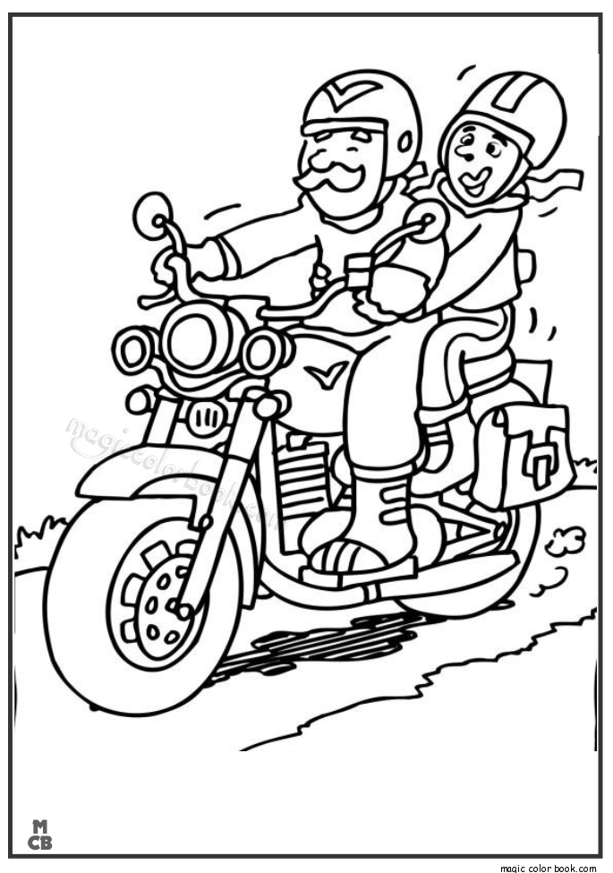 685x975 Motorcycle Coloring Pages 23