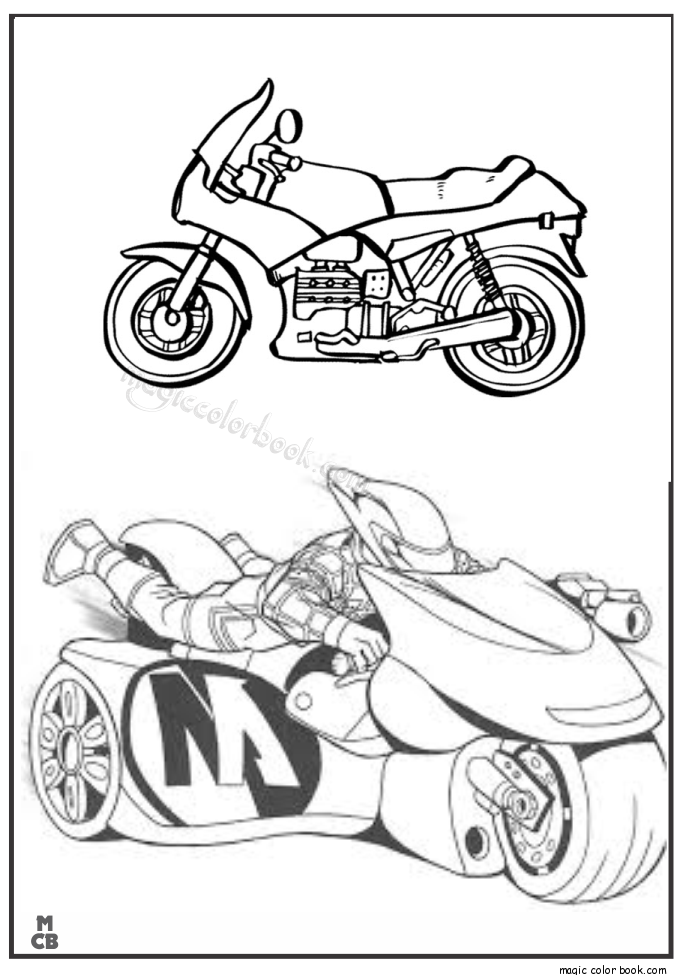685x975 Motorcycle Coloring Pages 24