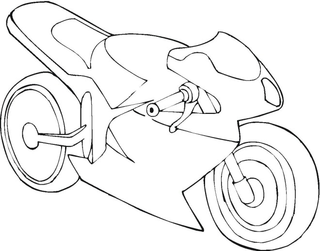 660x518 Motorcycle Coloring Page