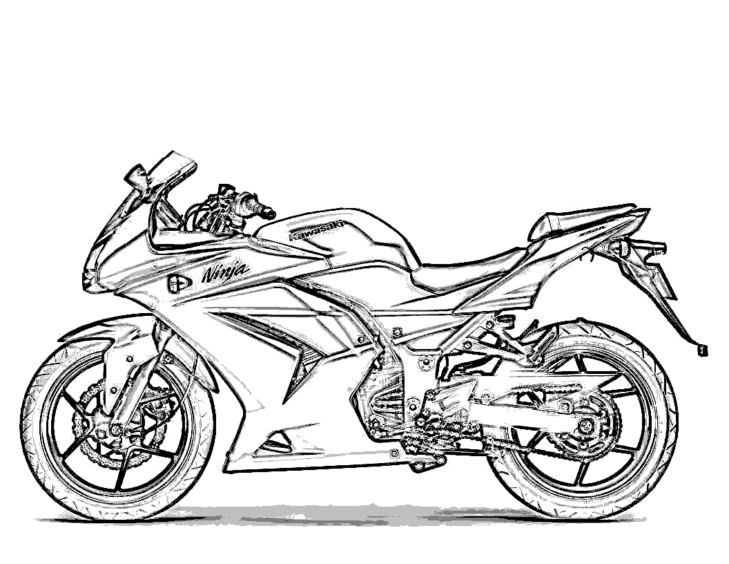 Motorcycle Coloring Pages
