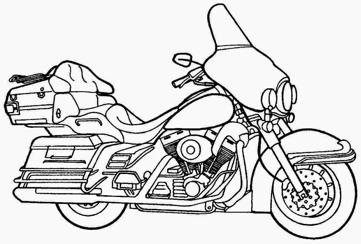 1242x840 Creative Design Motorcycle Coloring Pages Harley Davidson