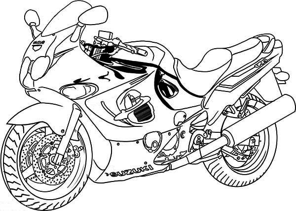 600x429 Extraordinary Inspiration Motorcycle Coloring Pages 2 To Print