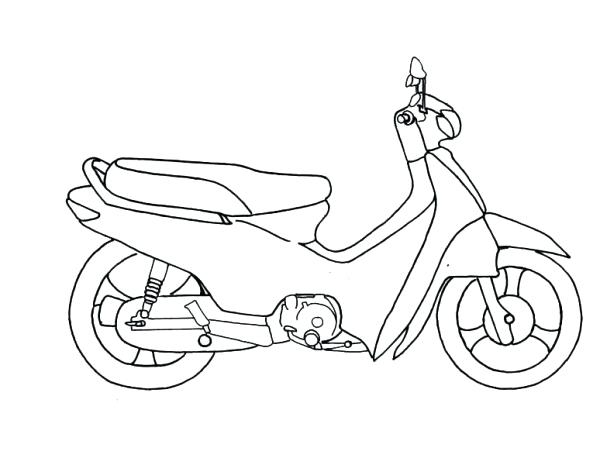Motorcycle Coloring Pages Printable Motorcycle Scooter Coloring 600x465 Motorcycle Coloring Pages Printable Motorcycle Scooter Coloring