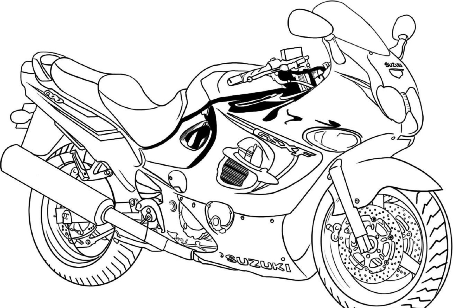 1500x1021 Coloring Pages Motorcycle Coloring Pages Free And Printable New