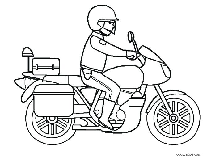 670x515 Motorcycle Coloring Pages Police Motorcycle Coloring Pages