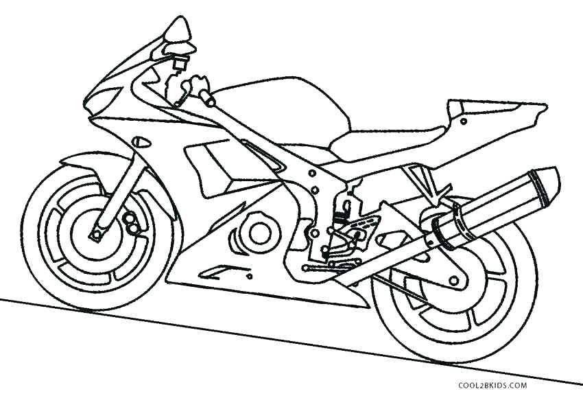 Motorcycle Coloring Pages Printable Coloring Pictures 850x577 Motorcycle Coloring Pages Printable Coloring Pictures