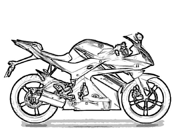 Motorcycle Coloring Pages To Print 600x464 Motorcycle Coloring Pages To Print