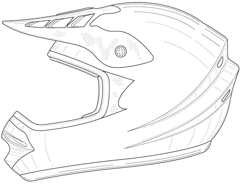 790x605 Dirtbike Coloring Pages Drawn Bike Dirt Bike Helmet 3 Yamaha Dirt