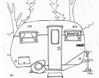 Instant Download Vintage Airstream Travel Trailer By Pittstar 340x270 Instant Download Vintage Airstream Travel Trailer By Pittstar