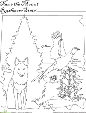 Mount Rushmore Coloring Page Worksheet 301x394 Mount Rushmore Coloring Page Worksheet