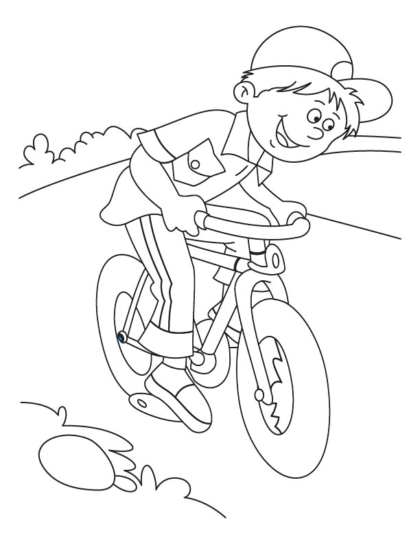 612x792 Mountain Bike Coloring Pages