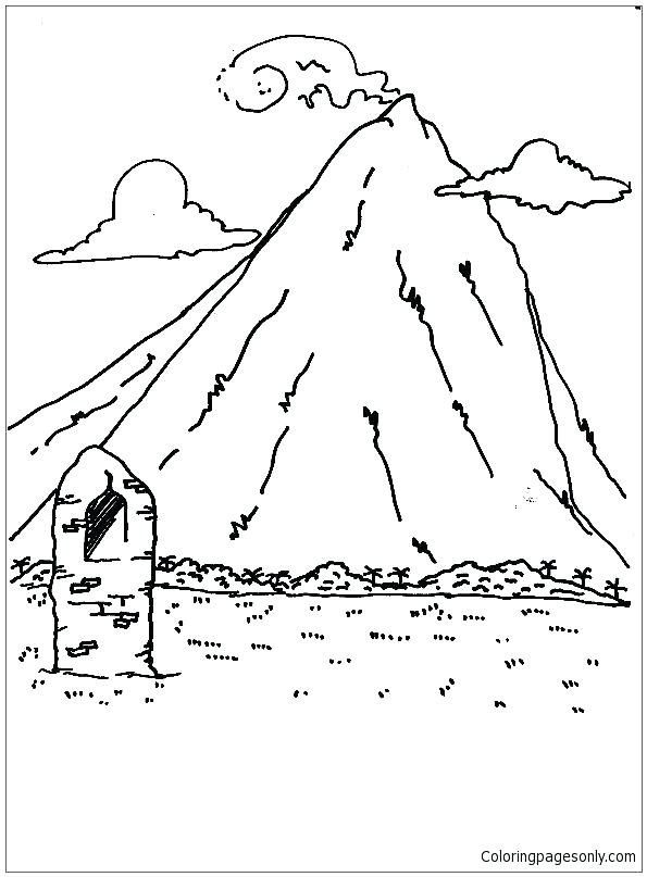 595x807 Coloring Pages Of Mountains Coloring Pages Of Mountains High
