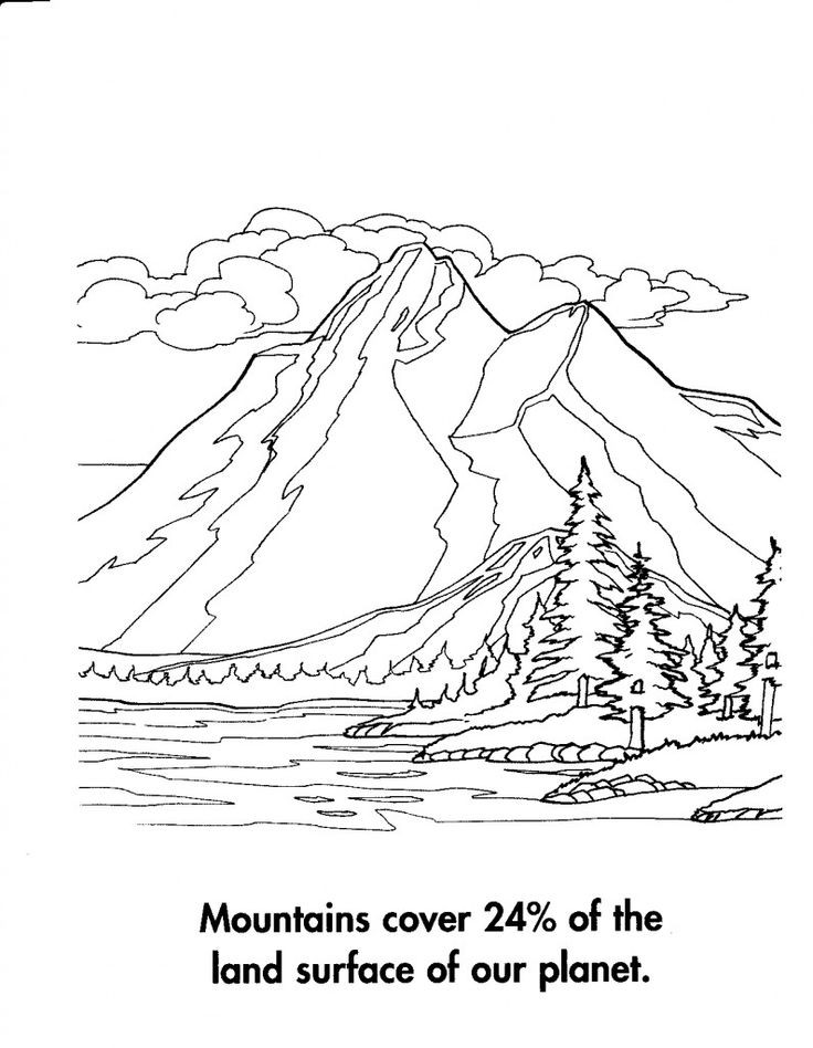 736x948 Mountain Coloring Pages Print Unique 500 Best Landscapes Houses