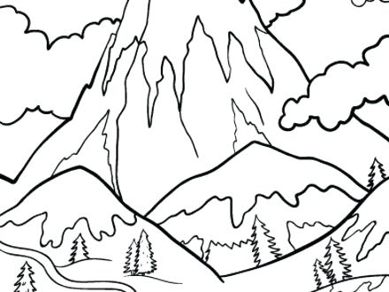 Mountain Coloring Pages at GetColorings.com | Free printable colorings ...