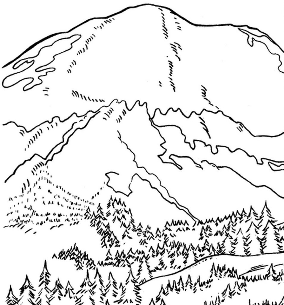 Mountain Coloring Pages at GetColorings.com | Free printable colorings ...