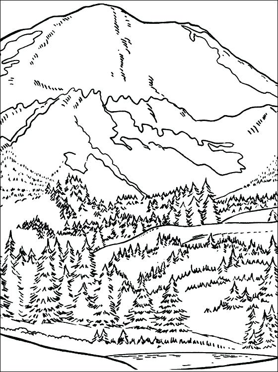 560x750 Coloring Pages Mountains Mountain Coloring Page Coloring Pages