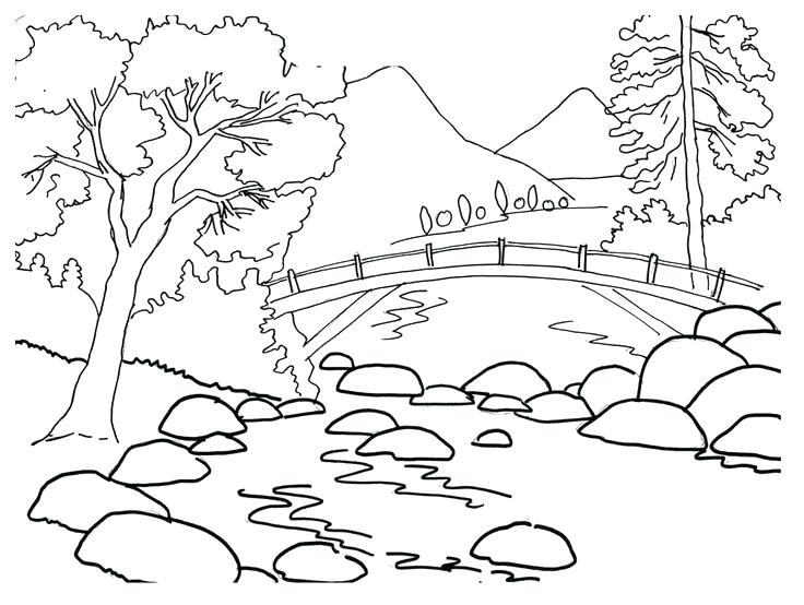 736x554 Mountain Coloring Page Mountain Coloring Sheet Photo Free Mountain