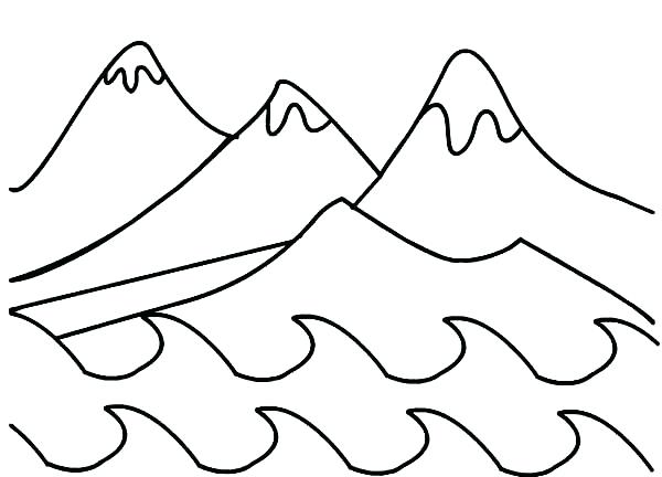 600x432 Mountain Coloring Pages Days Creation Days Of Creation Mountains