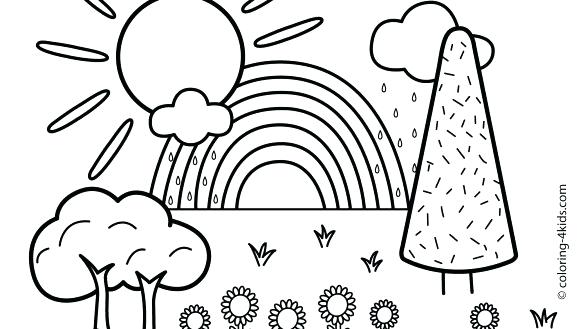 Scenery Coloring Pages Download Or Print These Amazing Scenery 585x329 Scenery Coloring Pages Download Or Print These Amazing Scenery