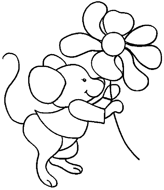 652x755 Cartoon Mouse Coloring Pages