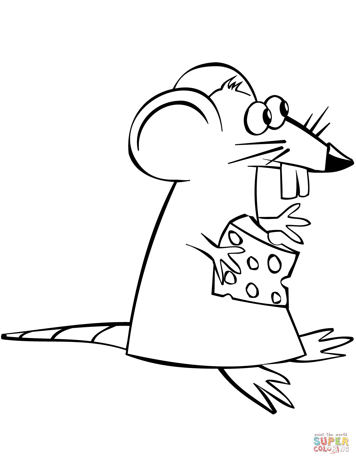 1159x1500 Simplified Mouse Coloring Page Mice Pages Free