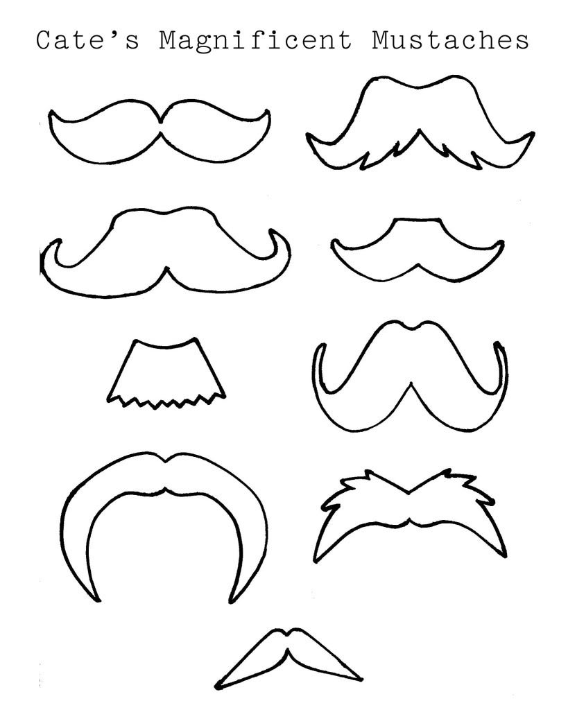 819x1024 Dibujo De Bigotes. Moldes Para Selfies Mustache