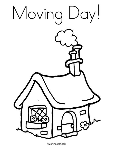 468x605 Moving Day Coloring Page