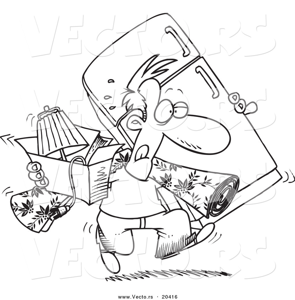 1024x1044 Vector Of A Cartoon Man Moving