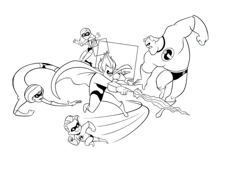 800x600 Incredibles Coloring Pages Minister Coloring