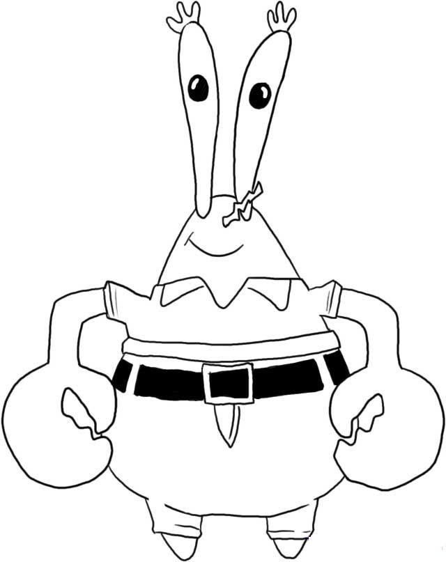 Mr.krabs Coloring Page For Kids Boys Pages Of Kidscoloringpage 640x807 Mr.krabs Coloring Page For Kids Boys Pages Of Kidscoloringpage