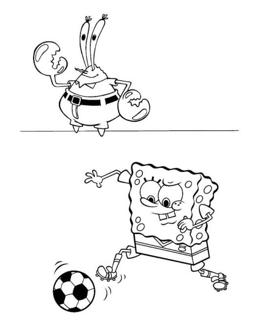 Sandy Playing Football Spongebob Squarepants Coloring Page 530x684 Sandy Playing Football Spongebob Squarepants Coloring Page