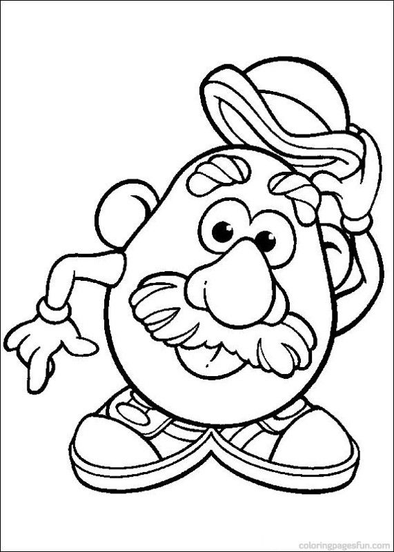 Mr. Potato Head Coloring Pages 54 Patrones Para Colorear 571x800 Mr. Potato Head Coloring Pages 54 Patrones Para Colorear