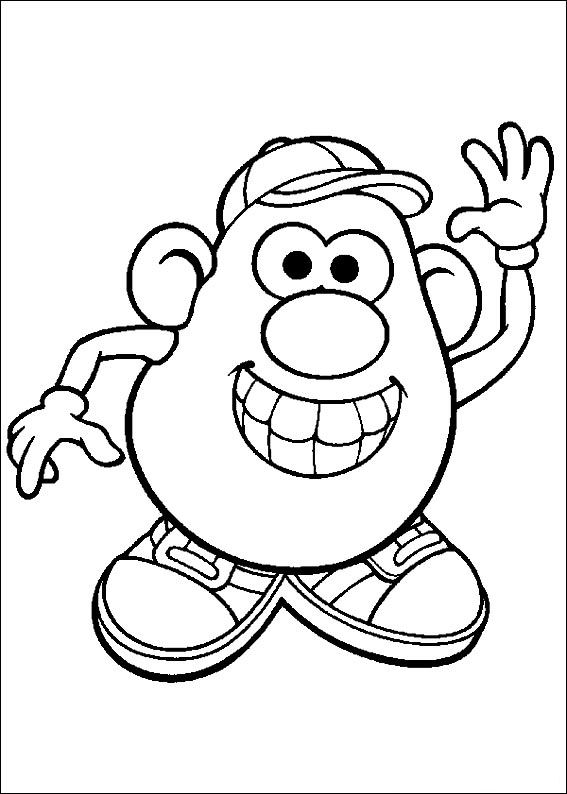 Potato Head Coloring Page 567x794 Potato Head Coloring Page