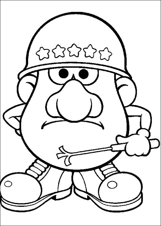 Kids N 57 Coloring Pages Of Mr. Potato Head 567x794 Kids N 57 Coloring Pages Of Mr. Potato Head