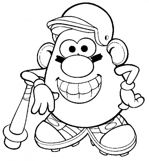 Mr Potato Head Coloring Page Fun Coloring Pages Mr Potato Head 520x560 Mr Potato Head Coloring Page Fun Coloring Pages Mr Potato Head