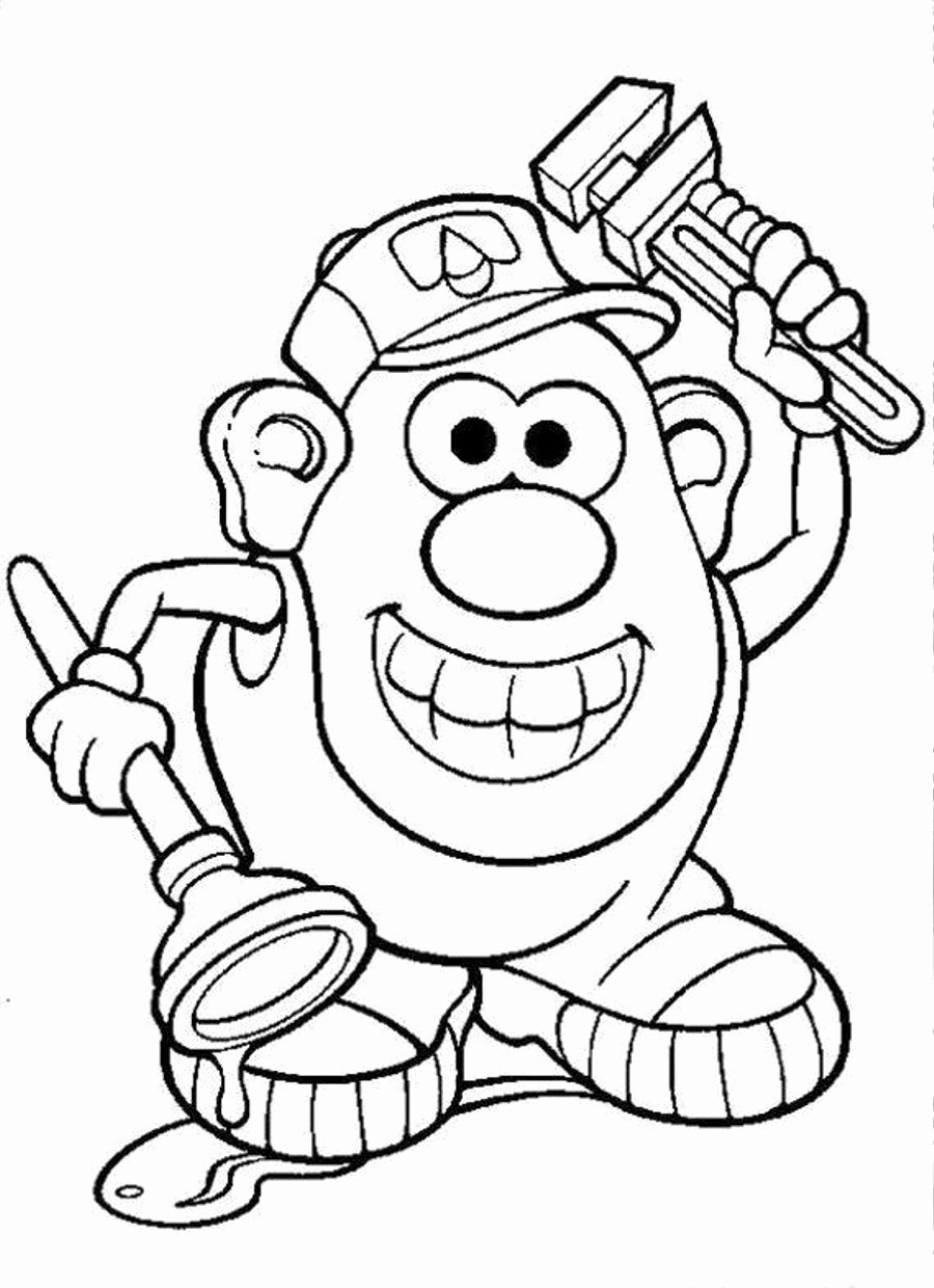 Mr Potato Head Printable Coloring Pages Image Potato Clipart 900x1240 Mr Potato Head Printable Coloring Pages Image Potato Clipart