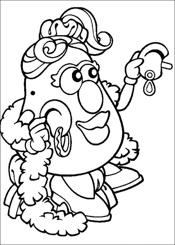 Potato Head Coloring Page Mr 567x794 Potato Head Coloring Page Mr
