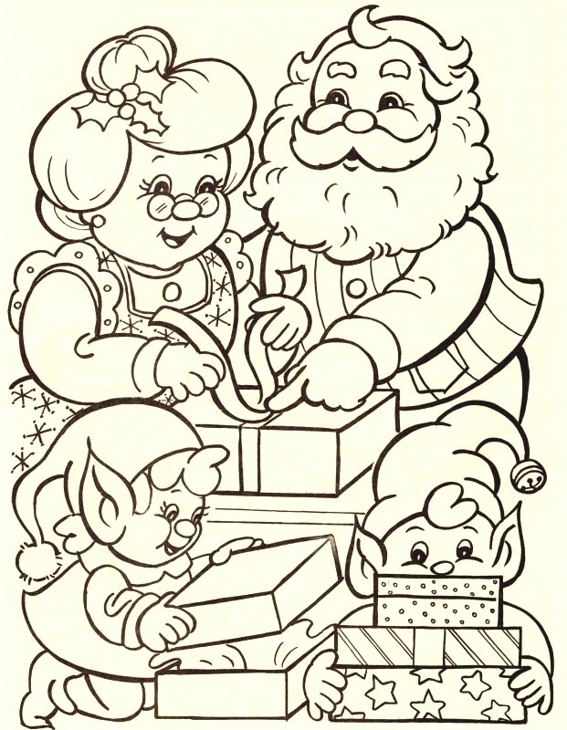 621x800 Mrs Claus Coloring Pages