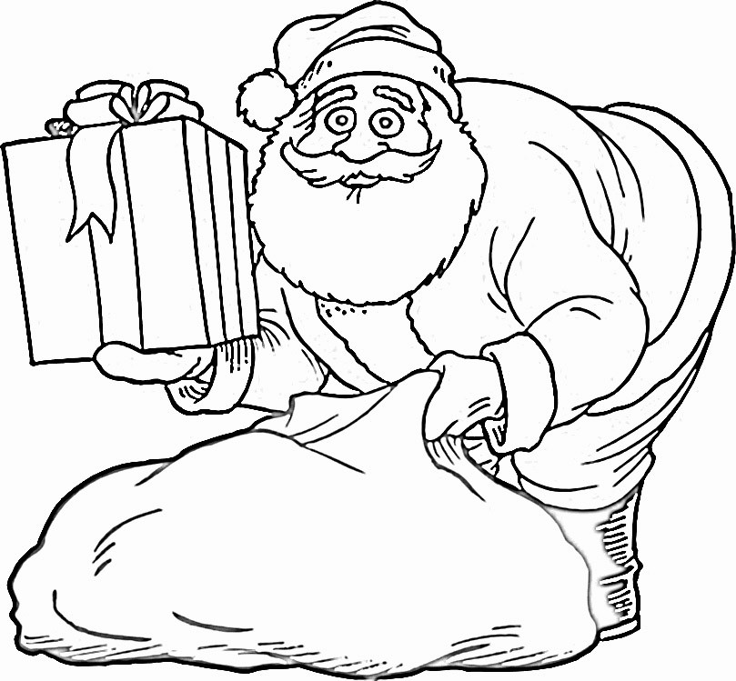 809x749 Printable Christmas Coloring Pages Unique Santa And Mrs Claus