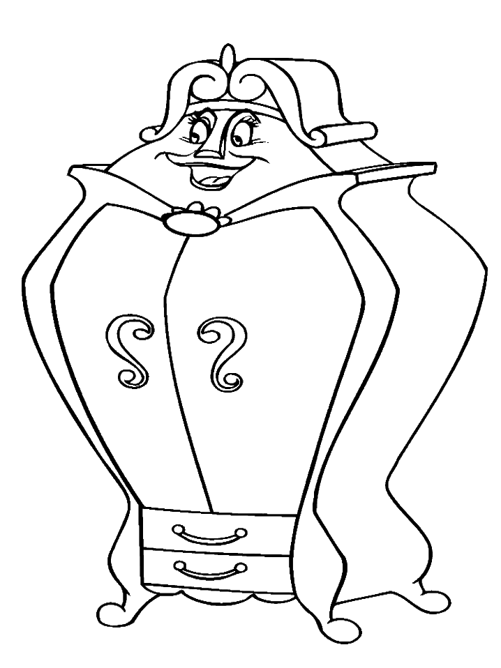 Mrs Potts Coloring Page at GetColorings.com | Free printable colorings ...