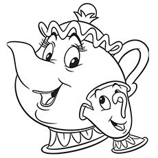 230x230 Top 10 Free Printable Beauty And The Beast Coloring Pages Online