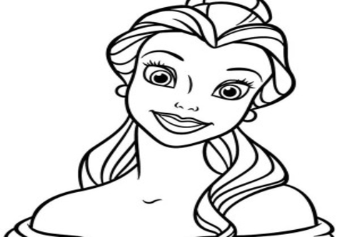 476x333 Young Belle Coloring Page Image Clipart Images