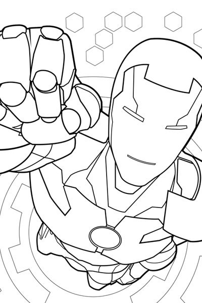 400x600 Iron Man Coloring Page Avengers Activities Marvel Hq