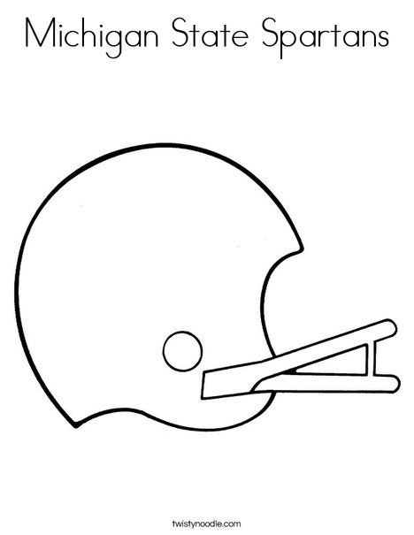 468x605 Michigan State Spartans Coloring Page